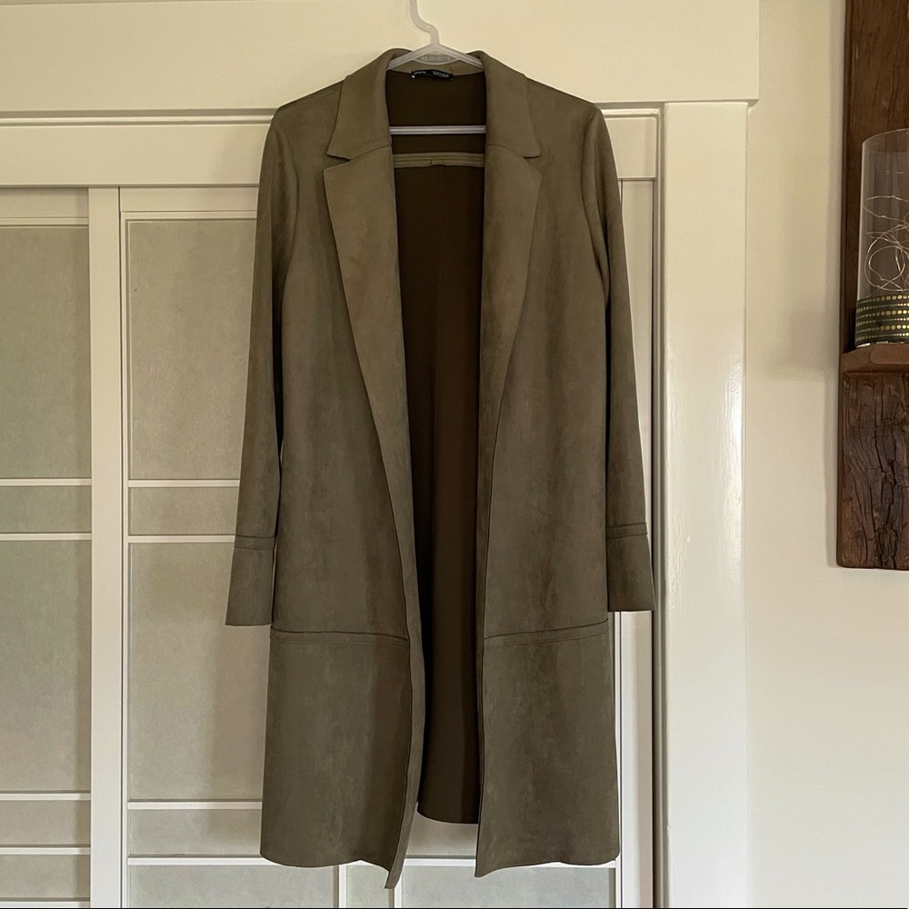 Zara faux suede jacket